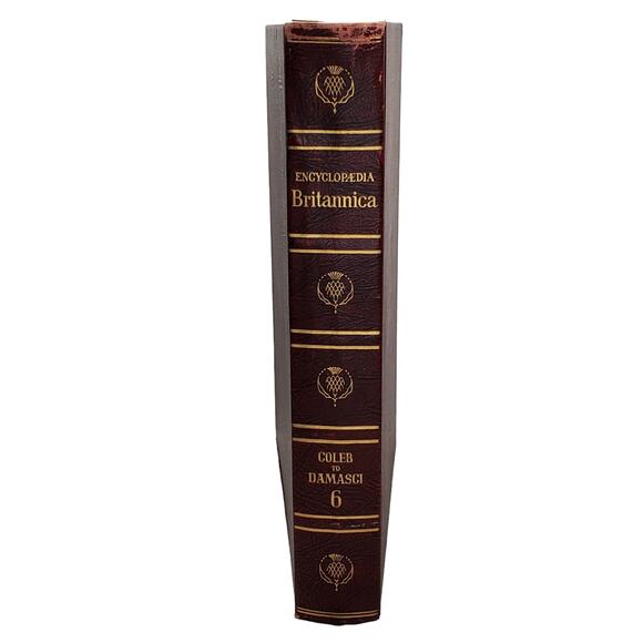1959 Edition Encyclopedia Britannica Vtg HC Volume 6 COLEB to DAMASCI Education - Picture 1 of 10